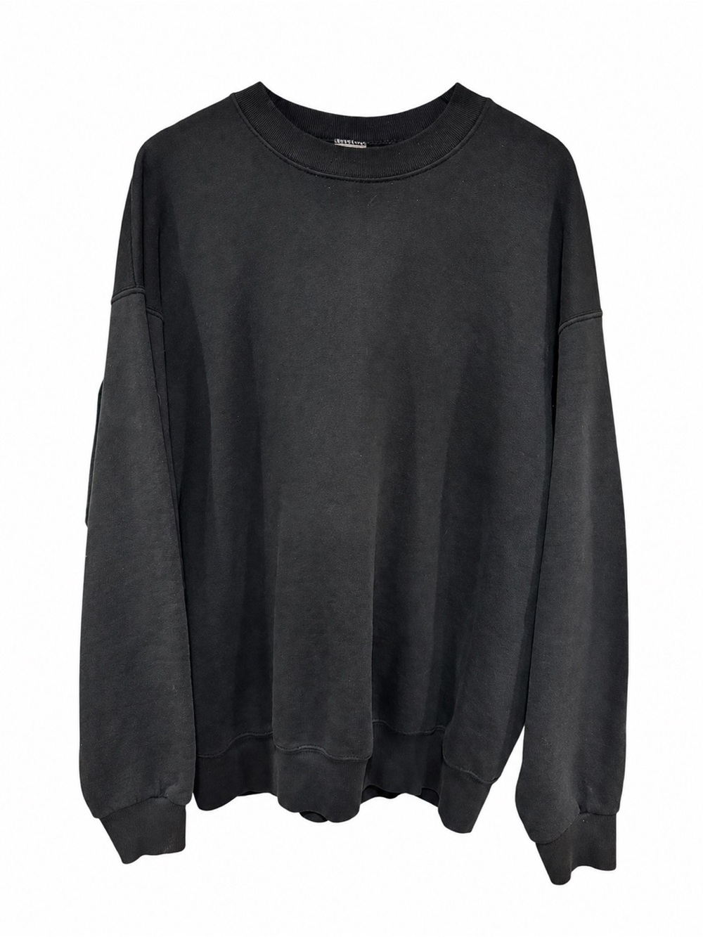 Vintage BVD Made In USA Black Crewneck Sweatshirt 3XL 50/50 Cotton USA Made